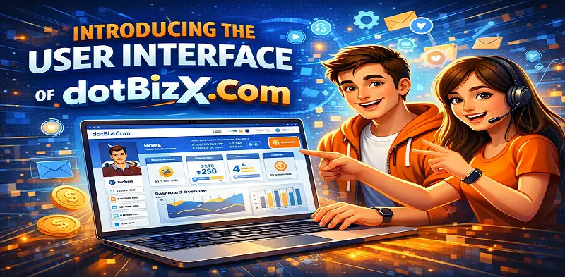 Introducing the user interface of dotBizX.Com