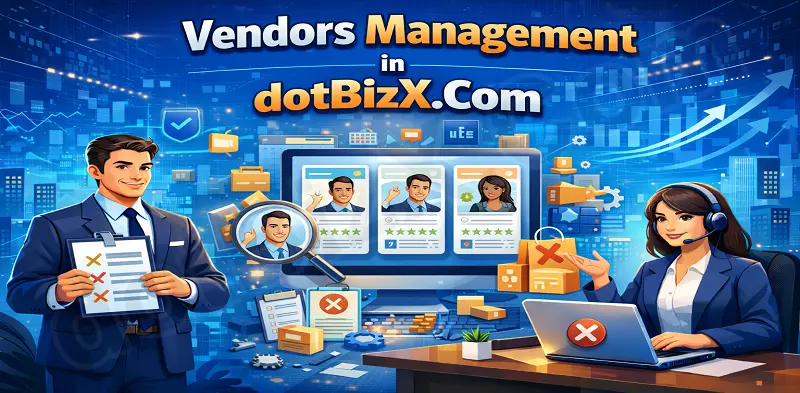 Vendors Managemen in dotBizX.Com