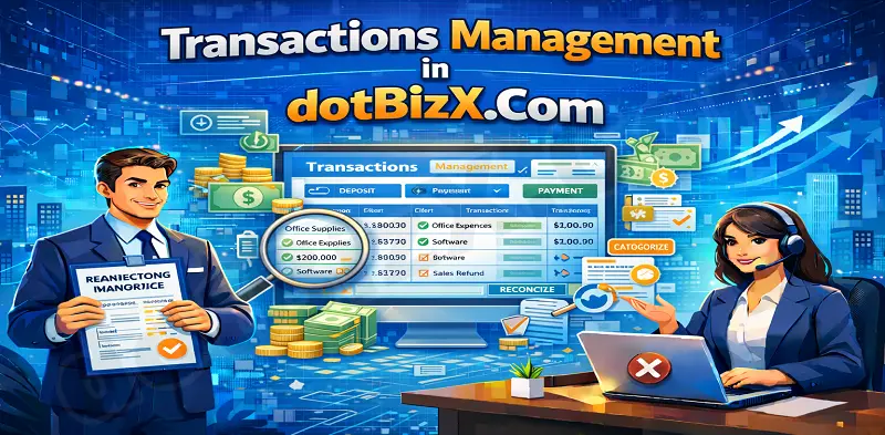 Transactions Management in dotBizX.Com