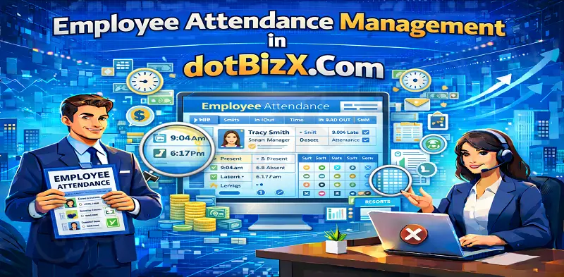 Employee Attendance Management in dotBizX.Com