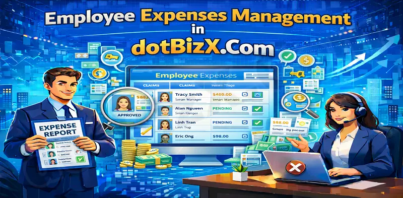 Employee Expenses Management in dotBizX.Com