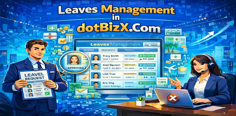 Leaves Management in dotBizX.Com