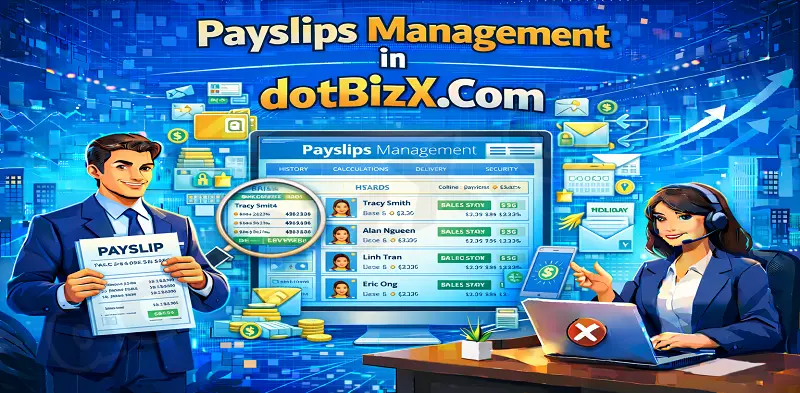 Payslips Management in dotBizX.Com