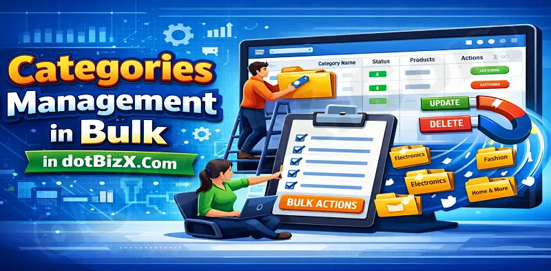 Categories Management in Bulk in dotBizX.Com