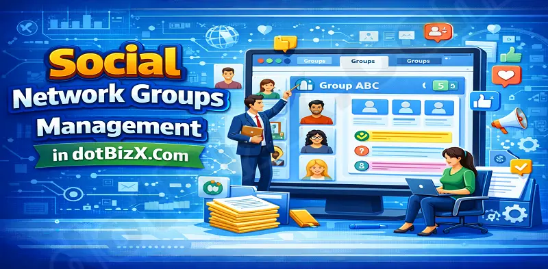 Social Network Groups Management in dotBizX.Com