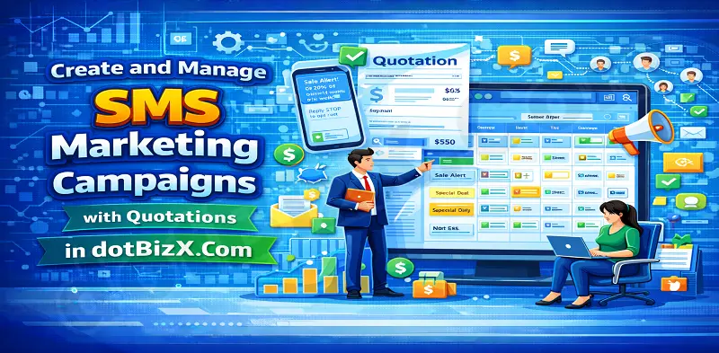Create and Manage Sms Marketing Campaigns with Quotations in dotBizX.Com
