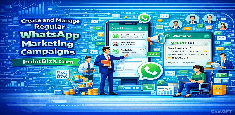 Create and Manage Regular WhatsApp Marketing Campaigns in dotBizX.Com