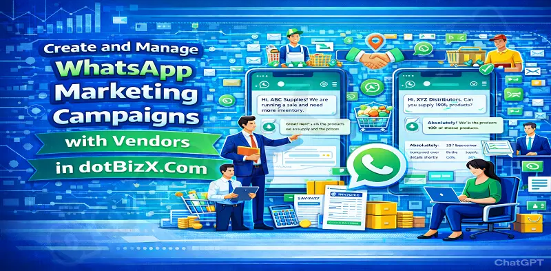 Create and Manage WhatsApp Marketing Campaigns with Vendors in dotBizX.Com