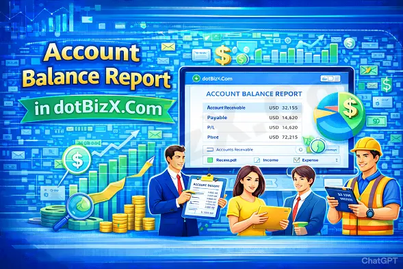 Account Balance Report in dotBizX.Com