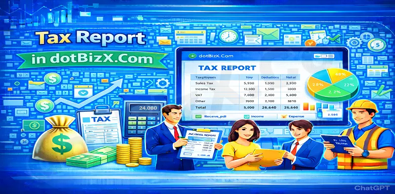 Tax Report in dotBizX.Com