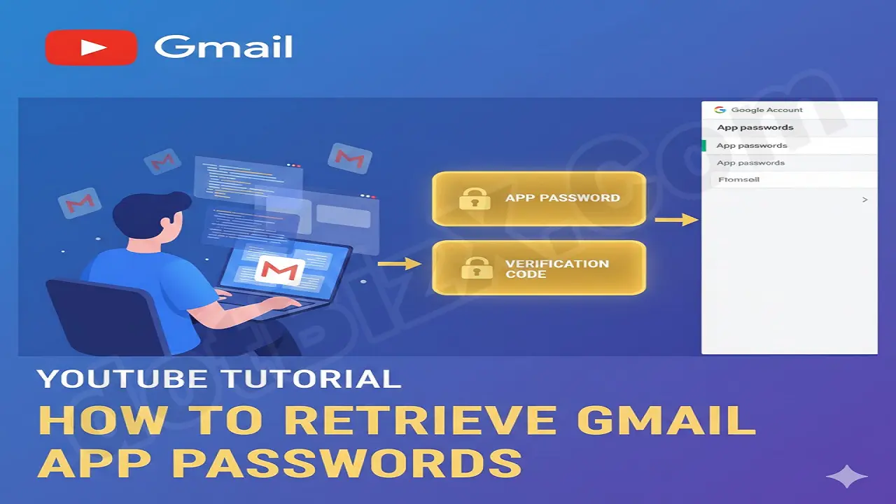 Video helps to get gmail app password
