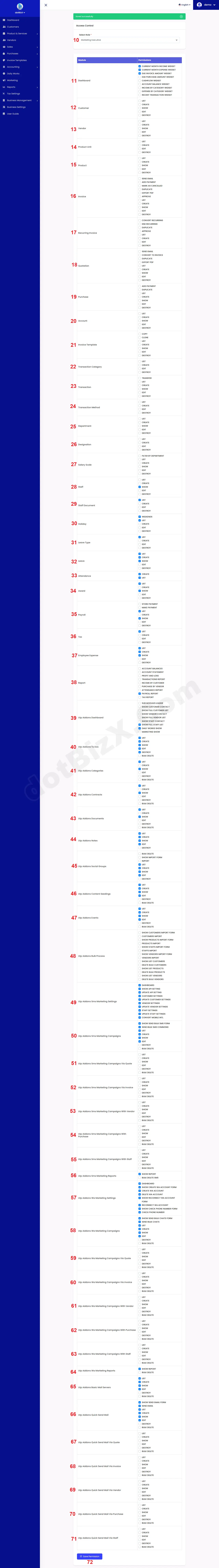 Asign Access Control For Role