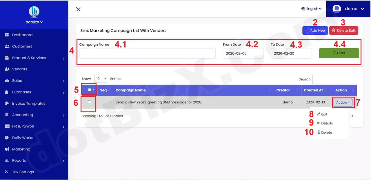 List of Sms Marketing Campaigns With Vendors