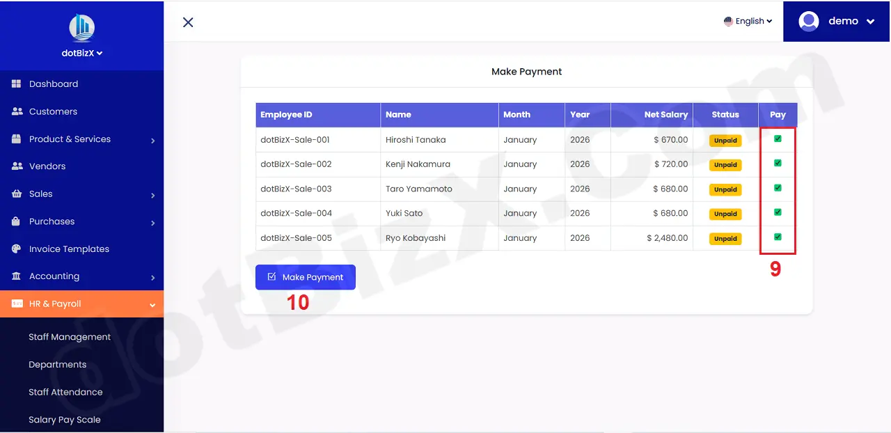 Make Payment Form - Step 2