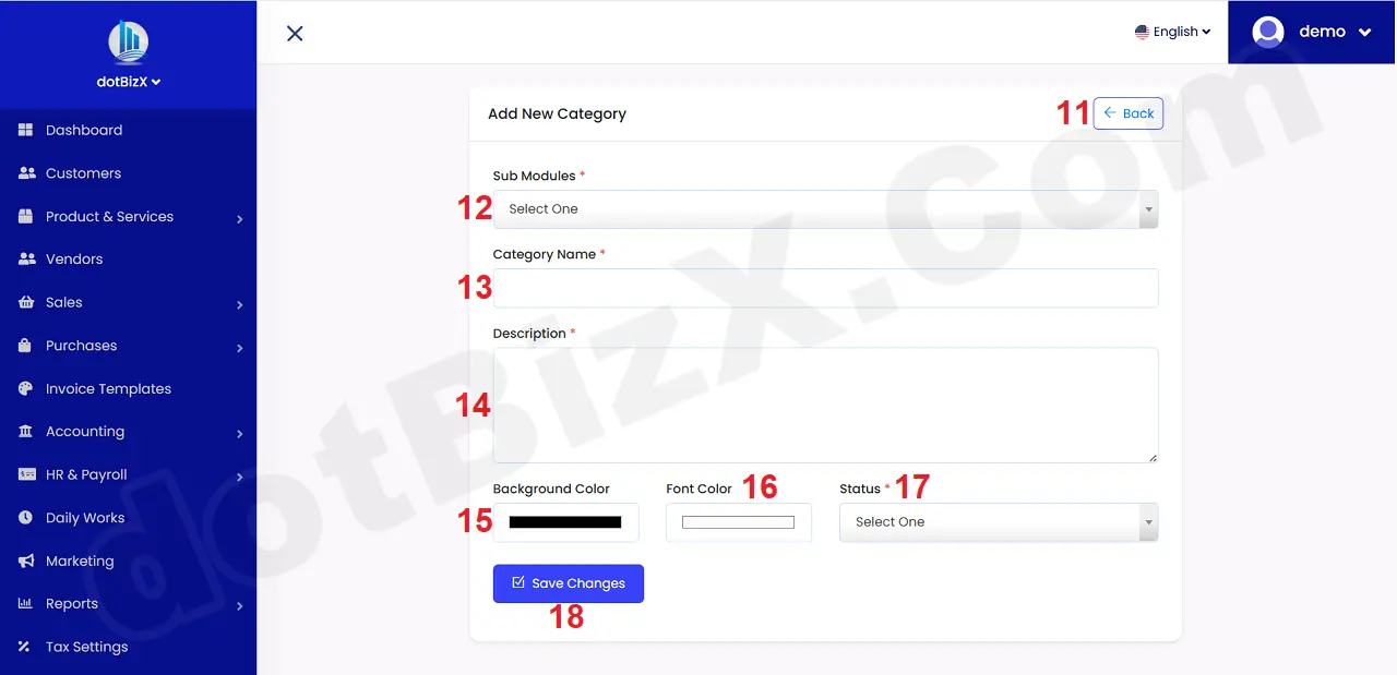 Add New Category Form
